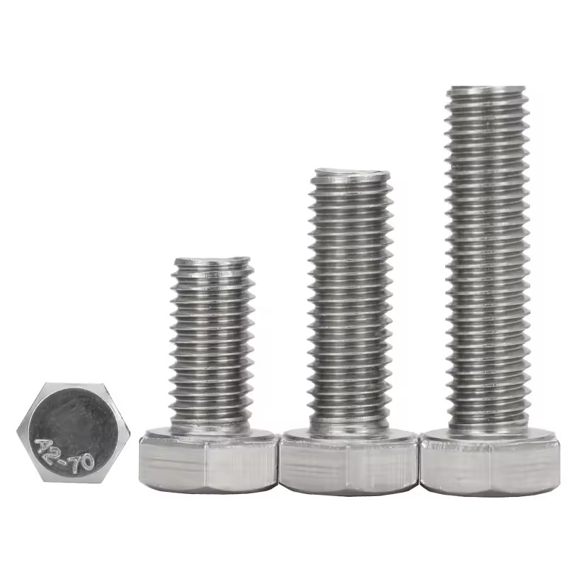 Perno hexagonal de rosca completa de acero inoxidable DIN 933